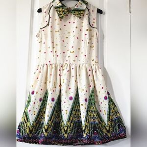 Girls Juniors Yoli Sleeveless Collared Fit And‎ Flare Dress Size Medium